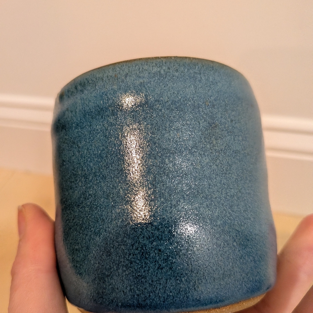 Hand Poured Candle In Handmade Pottery - Picture 8 of 9